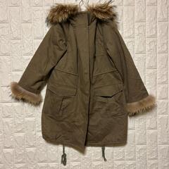 Heather ダッフルコート M レディース グレー ブラック ヘザー