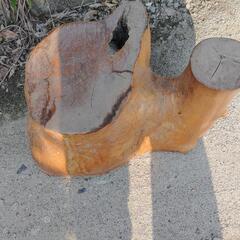 飾りようの切り株の画像