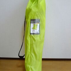 ◆美品 折りたたみ椅子 アウトドア キャンプ チェア  ライムグリーン◆の画像
