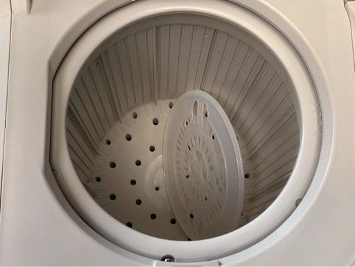 中古　HITACHI　日立　ヒタチ　2槽式洗濯機　二槽式洗濯機　洗濯機　4.5kg　PS-H45L　2021年製