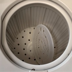 中古　HITACHI　日立　ヒタチ　2槽式洗濯機　二槽式洗濯機　洗濯機　4.5kg　PS-H45L　2021年製の画像