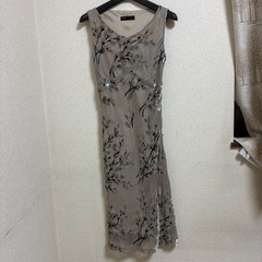 et vous シルクワンピース サイズ34 花柄の画像