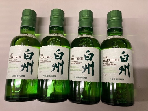 【お譲り先決定】4本まとめ売り　サントリー 白州 ウイスキー 180ml