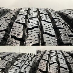 未走行に近い【YK iG91 145/80R12 86/84N LT】スタッドレス【スチールホイール 12インチ 4J4HPCD100】ハブ径54mm 23年製 エブリィ等 MTR418クレジットカード QRコード決済可能の画像