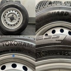 未走行に近い【YK iG91 145/80R12 86/84N LT】スタッドレス【スチールホイール 12インチ 4J4HPCD100】ハブ径54mm 23年製 エブリィ等 MTR418クレジットカード QRコード決済可能の画像