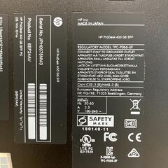 HP ProDesk 400 G6 SFF/ Win11/500GB SSD/16GBの画像
