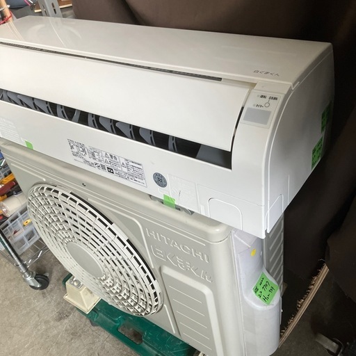 保証付、取付込、日立2022年2.2KW6畳用
