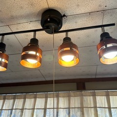★お譲り先決定しました★ブラウンシーリングライト4灯式モダンの画像