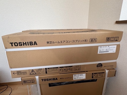 エアコン　TOSHIBA RAS.2214T ホワイト 6畳 2.2kw