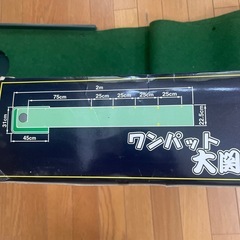ゴルフパター練習マット　ワンパット大関の画像