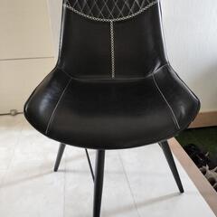 回転式 ダイニングチェア 2脚の画像