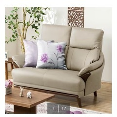 （値引き可 引越で6/16〆）2人ソファ 半額以下美品　ニトリ コウテイ2 値引き可 引越で6/16〆）2人ソファ 半額以下美品 ニトリ