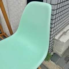 【武蔵小山店】 チェア 椅子 ダイニングチェア デスクチェア 北欧風 ミントグリーン ナチュラル 木脚 おしゃれ シンプル インテリア 家具 (検索 シェルチェアの画像
