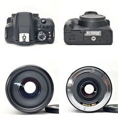 【全国送料無料】 Canon EOS Kiss X7✨ショット数わずか！元箱付き 超望遠レンズセット ズームセット✨ 届いたらすぐに使えます✨ キヤノン キャノンの画像