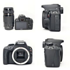 【全国送料無料】 Canon EOS Kiss X7✨ショット数わずか！元箱付き 超望遠レンズセット ズームセット✨ 届いたらすぐに使えます✨ キヤノン キャノンの画像