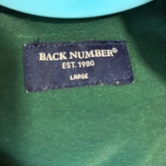 BACK NUMBER 緑色 夏向け 半袖シャツ Lサイズの画像