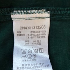 BACK NUMBER 緑色 夏向け 半袖シャツ Lサイズの画像