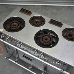 ≪yt1971ジ≫ tanico/タニコー ガスレンジ S-TGR-120 オーブン付き4口コンロ LPガス用 2016年製 幅120cmタイプ 現状品 中古厨房機器/宮城県仙台市 70707-01の画像