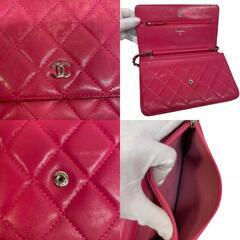 シャネル CHANEL 長財布 マトラッセ ロングウォレット ピンクの画像