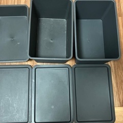 ダイソー　収納ボックス大2個小1個の画像