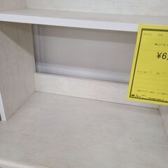J1023【リユースのサカイ柏店】　NITORI　ニトリ　レンジ台　リズバレーSLM1260DWH　ホワイトウォッシュ　クリーニング済みの画像