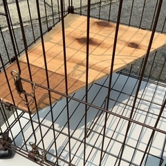 リユース　猫　ケージ　2段　幅79  奥行55.8  高さ118.5cm  キャットケージ　ペットケージ　ペットアミ　猫のケージの画像