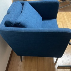 IKEA EKERÖ エーケロー パーソナルチェア スキフテボー ダークブルー 二脚セットの画像
