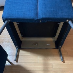 IKEA EKERÖ エーケロー パーソナルチェア スキフテボー ダークブルー 二脚セットの画像