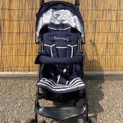 二人乗りベビーカー　kinderwagonの画像