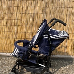 二人乗りベビーカー　kinderwagonの画像