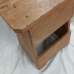 踏み台　高さ51   　　 300円 木製37×20　手作り　の画像