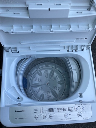 洗濯機 パナソニック 6kg NA-F60B15 ♢Panasonic 全自動電気洗濯機【2022年製】NA-F60B15