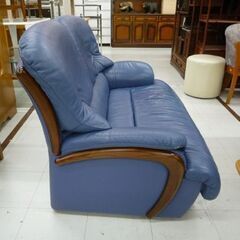 Karimoku 2人掛けソファ Chitano 幅135cm ブルー系 カリモク家具 チターノ 2Pソファ 長椅子 ソファ 苫小牧西店の画像
