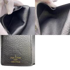 ルイヴィトン LOUIS VUITTON 二つ折り財布 モノグラムアンプラント ポルトフォイユ メティス コンパクト M80880 ノワールの画像
