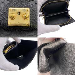 ルイヴィトン LOUIS VUITTON 二つ折り財布 モノグラムアンプラント ポルトフォイユ メティス コンパクト M80880 ノワールの画像