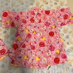 甚平　キッズ100サイズ　女の子の画像