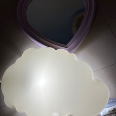 ハート型　鏡　ライトの画像