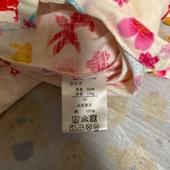 甚平　キッズ80サイズ女の子の画像