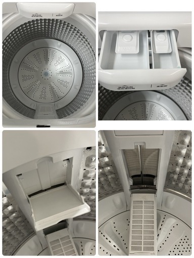 R418 ☀️ 2024年製の美品♪ Haier 洗濯機（洗濯4.5㎏) JW-U45EA ⭐ 動作確認済 ⭐ クリーニング済