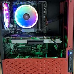 光るゲーミングPC/モンハンワイルズにも/GTX1080/Win11の画像