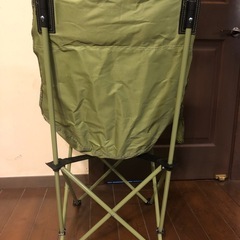 新品未使用！キャンプチェア2脚（ブラック/モスグリーン）の画像