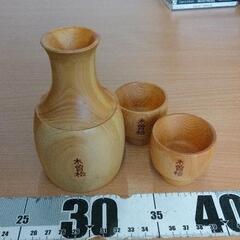 0709-162 木曽桧　徳利＆猪口