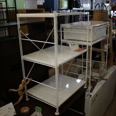 【川崎市宮前区リサイクルオフ】MUJI　無印良品ステンレスラック...