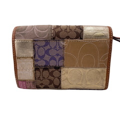 コーチ COACH 二つ折り財布 パッチワーク 41210 マルチの画像
