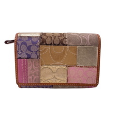 コーチ COACH 二つ折り財布 パッチワーク 41210 マルチの画像