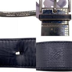 ルイヴィトン LOUIS VUITTON ベルト ダミエ サンチュール スレンダー M9906 ブラックの画像