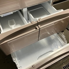 ⭐︎値下げ⭐︎ロ2507-267 三菱ノンフロン冷凍冷蔵庫 MR-B46A-P 2017年製 全定格内容積455L 動作確認済み キズ汚れ有り 現状お渡しの画像