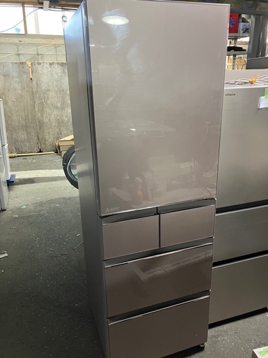 ⭐︎値下げ⭐︎ロ2507-267 三菱ノンフロン冷凍冷蔵庫 MR-B46A-P 2017年製 全定格内容積455L 動作確認済み キズ汚れ有り 現状お渡し