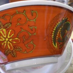 昭和　レトロ　50年くらい前のもの　ラーメンどんぶり　3個の画像