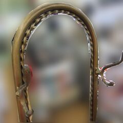 スチール コートハンガー ミラー 傘立て 玄関飾り 高さ 約175cm 中古 札幌市厚別区 厚別店の画像